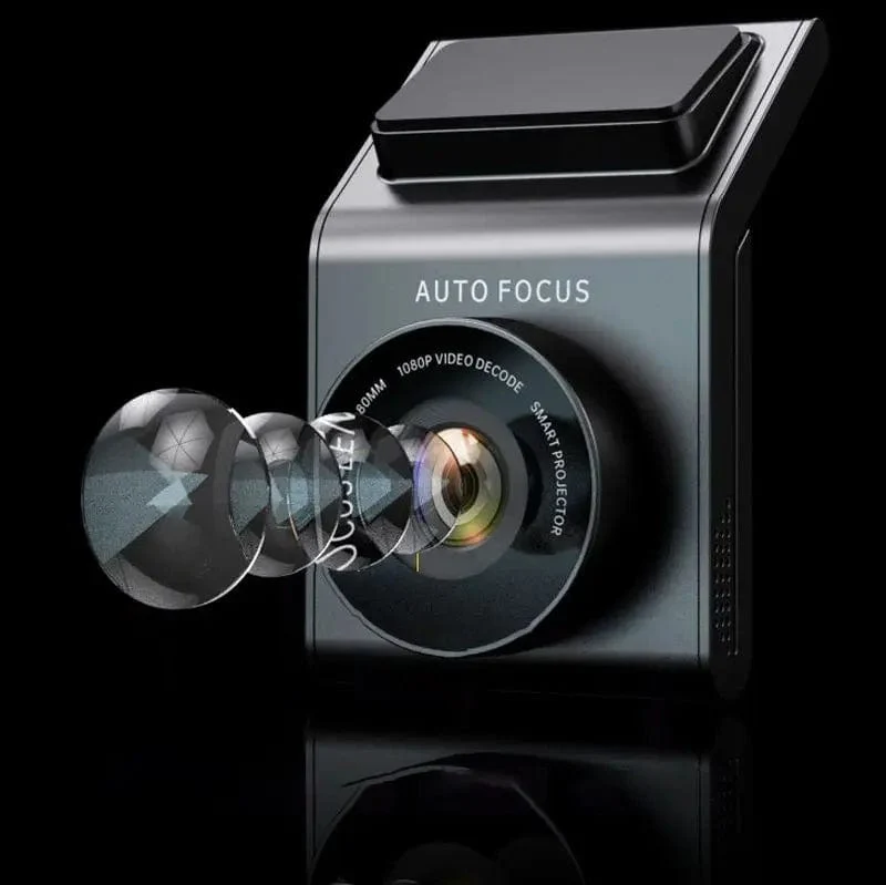 Selbstklebende HD-Dash-Kamera 1080p 2.5 Zoll, 5 Millionen Pixel, zyklische Aufnahme, Auto-Fahrrekorder, keine Karte, Vollbild mit Nachtsicht