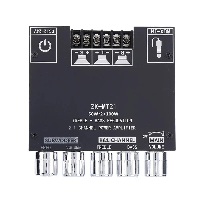ZK-MT/TB21 2x50W + 100W 2.1-Kanal BT5.0 AUX Digital Sound Verstärker mit Bluetooth Audio Verstärker Board für Unterhaltungselektronik