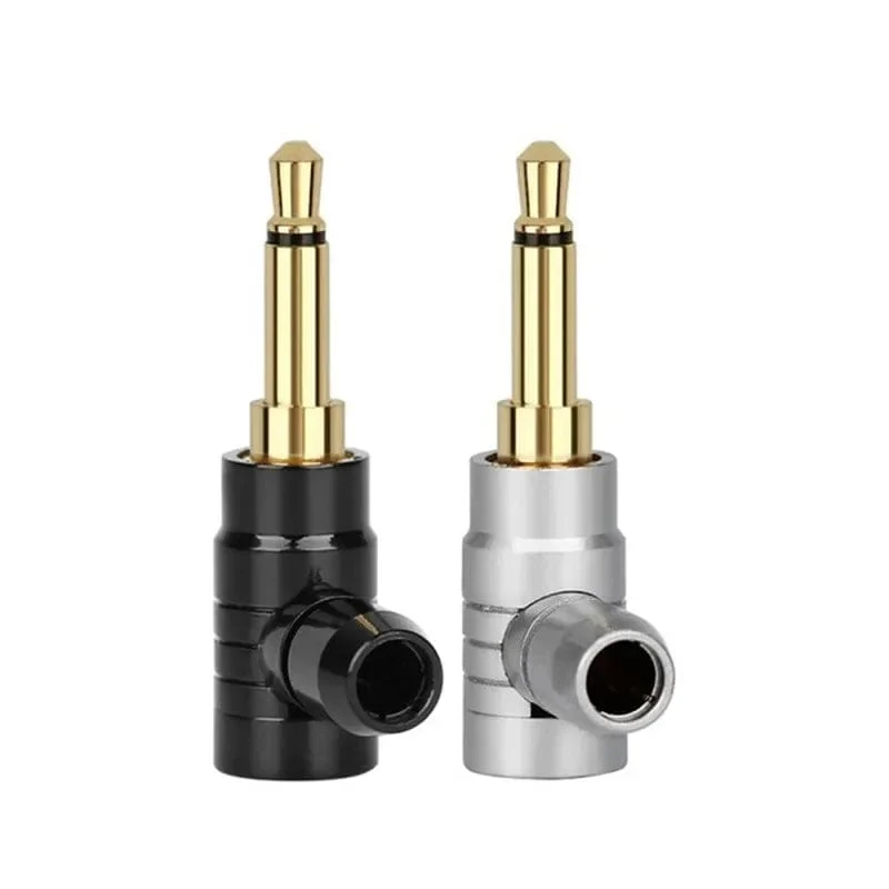 90 Grad 2 3 4 Polige Buchse 3.5mm Stecker Kopfhörerstecker Stecker L Typ Vergoldetes Kupfer Unterhaltungselektronik Audio Terminal
