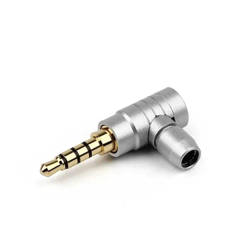 90 Grad 2 3 4 Polige Buchse 3.5mm Stecker Kopfhörerstecker Stecker L Typ Vergoldetes Kupfer Unterhaltungselektronik Audio Terminal