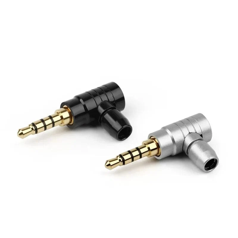 90 Grad 2 3 4 Polige Buchse 3.5mm Stecker Kopfhörerstecker Stecker L Typ Vergoldetes Kupfer Unterhaltungselektronik Audio Terminal