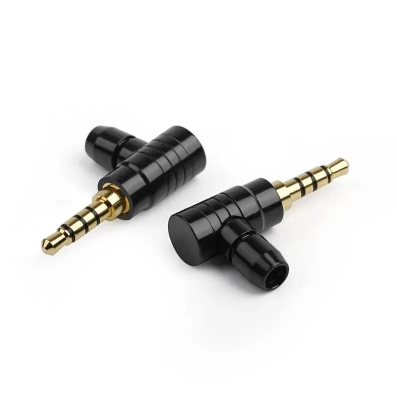 90 Grad 2 3 4 Polige Buchse 3.5mm Stecker Kopfhörerstecker Stecker L Typ Vergoldetes Kupfer Unterhaltungselektronik Audio Terminal