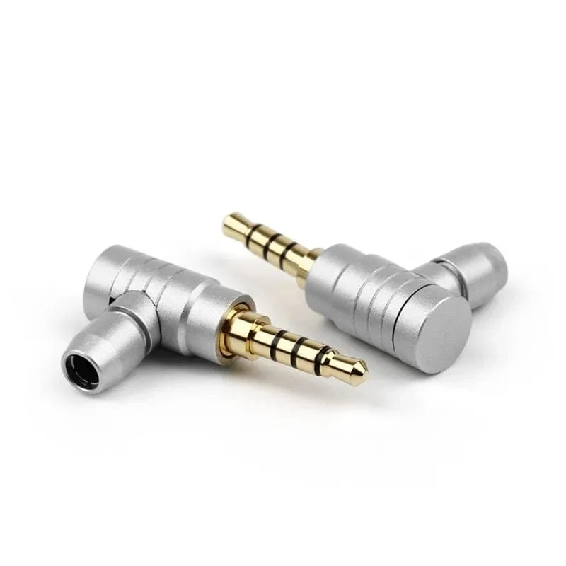 90 Grad 2 3 4 Polige Buchse 3.5mm Stecker Kopfhörerstecker Stecker L Typ Vergoldetes Kupfer Unterhaltungselektronik Audio Terminal
