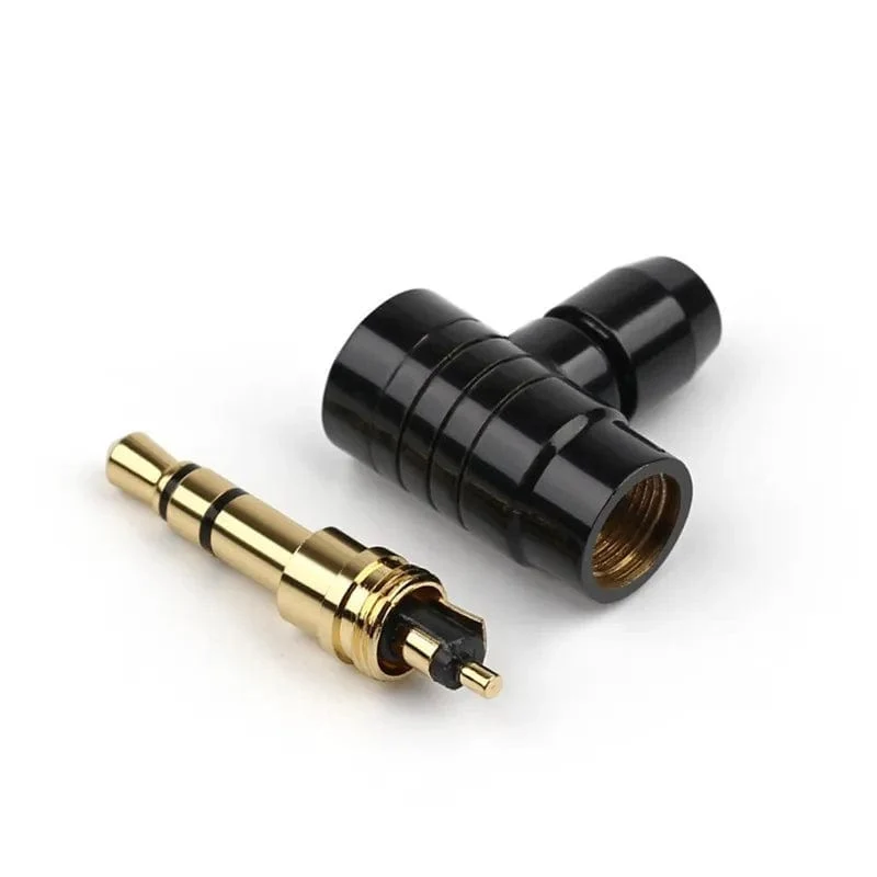 90 Grad 2 3 4 Polige Buchse 3.5mm Stecker Kopfhörerstecker Stecker L Typ Vergoldetes Kupfer Unterhaltungselektronik Audio Terminal