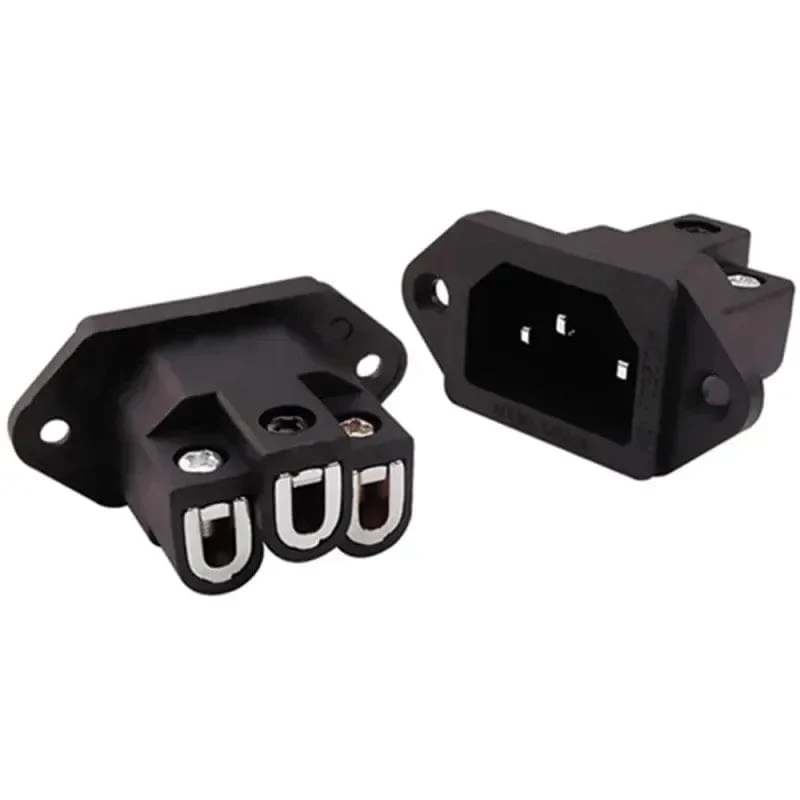 3-poliger Netzstecker, Audio-Stecker, IEC-Eingangsbuchse, Verbraucherelektronik, DIY, HIFI-Verstärker, elektrische Schnittstelle, Plattenmontage