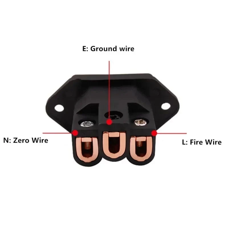 3-poliger Netzstecker, Audio-Stecker, IEC-Eingangsbuchse, Verbraucherelektronik, DIY, HIFI-Verstärker, elektrische Schnittstelle, Plattenmontage