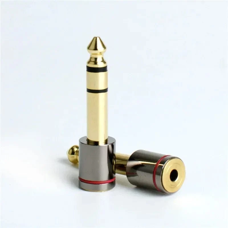Audio-Adapter 6.5 mm auf 3.5-Buchse, 1/4 Zoll Stecker, 1/8 Zoll Buchse, Kopfhörerstecker-Konverter für Mikrofonverstärker, Unterhaltungselektronik