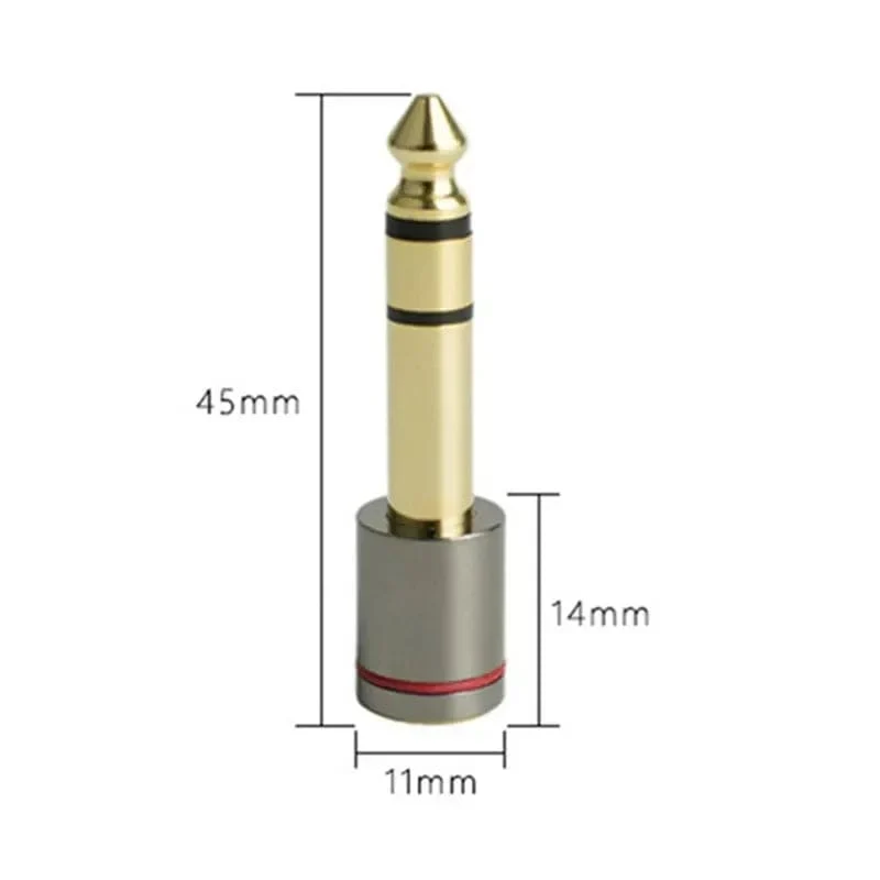 Audio-Adapter 6.5 mm auf 3.5-Buchse, 1/4 Zoll Stecker, 1/8 Zoll Buchse, Kopfhörerstecker-Konverter für Mikrofonverstärker, Unterhaltungselektronik