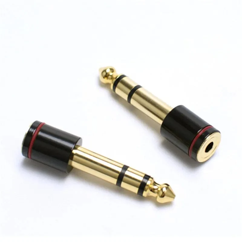 Audio-Adapter 6.5 mm auf 3.5-Buchse, 1/4 Zoll Stecker, 1/8 Zoll Buchse, Kopfhörerstecker-Konverter für Mikrofonverstärker, Unterhaltungselektronik