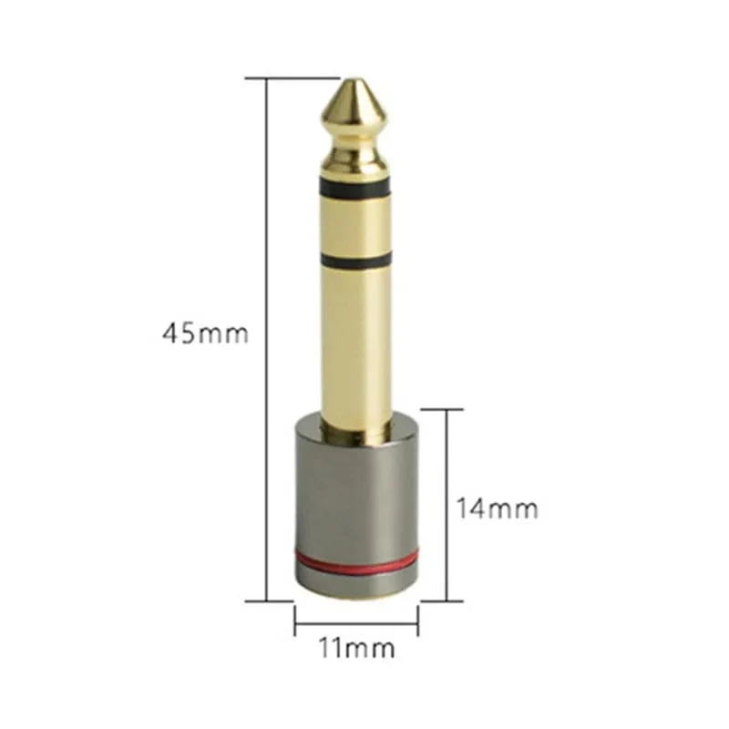 Audio-Adapter 6.5 mm auf 3.5-Buchse, 1/4 Zoll Stecker, 1/8 Zoll Buchse, Kopfhörerstecker-Konverter für Mikrofonverstärker, Unterhaltungselektronik