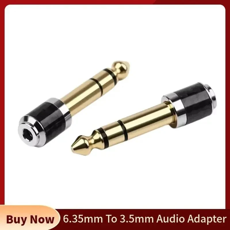 3.5 zu 6.35 Adapter Audio Konverter 1/4 "1/8" Männlich Weiblich Anschlüsse 6.5mm zu 3.5mm Jack Kopfhörer Verbraucher Elektronik