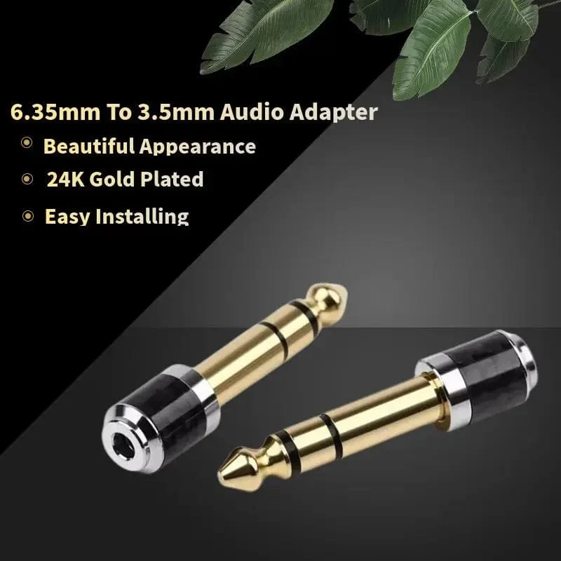 3.5 zu 6.35 Adapter Audio Konverter 1/4 "1/8" Männlich Weiblich Anschlüsse 6.5mm zu 3.5mm Jack Kopfhörer Verbraucher Elektronik