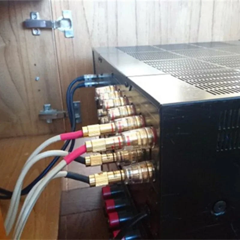 Binding Post Bananenstecker Buchse Vergoldet Lautsprecher Terminal Verstärker Audio Stecker Unterhaltungselektronik Massiv Hartkupfer