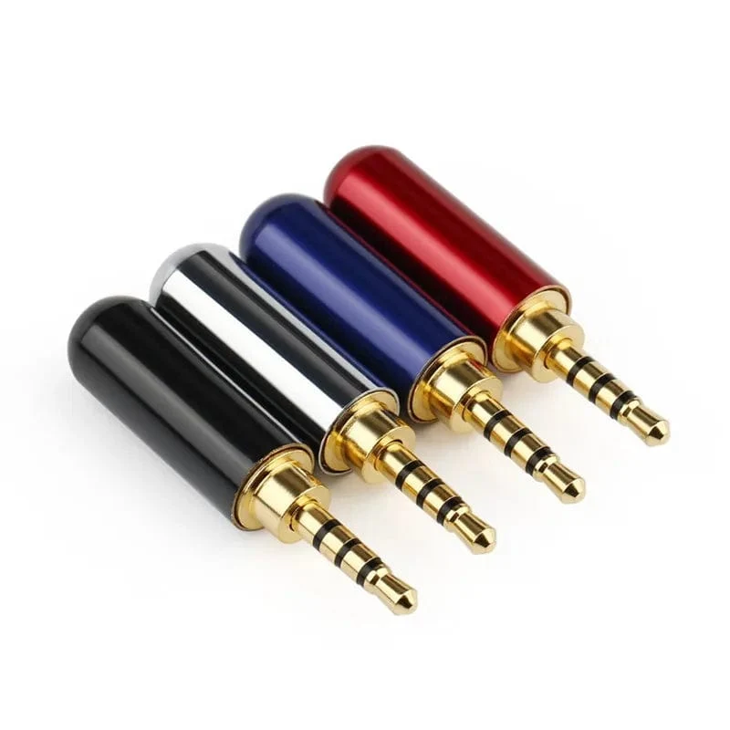 Großhandel Jack 2 5 mm Kopfhörerstecker 4-poliger Audio-2.5-mm-Anschluss Unterhaltungselektronik DIY Upgraded Kopfhörerkabel Metalllegierung