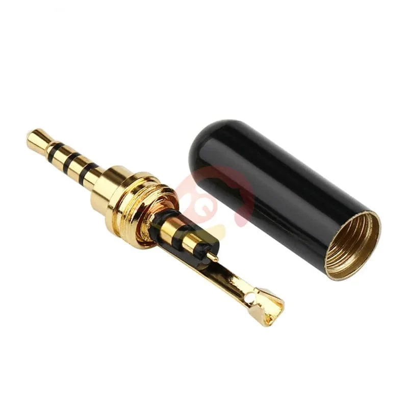 Großhandel Jack 2 5 mm Kopfhörerstecker 4-poliger Audio-2.5-mm-Anschluss Unterhaltungselektronik DIY Upgraded Kopfhörerkabel Metalllegierung