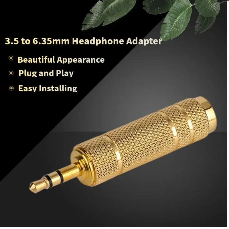 Jack 3.5mm zu 6.5mm Audio Adapter 3 Pole AUX Konverter 6.35 zu 3.5 Adaptador Männlich Weamale Stecker Verbraucher Elektronik