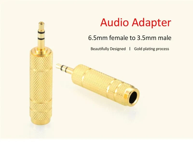 Jack 3.5mm zu 6.5mm Audio Adapter 3 Pole AUX Konverter 6.35 zu 3.5 Adaptador Männlich Weamale Stecker Verbraucher Elektronik
