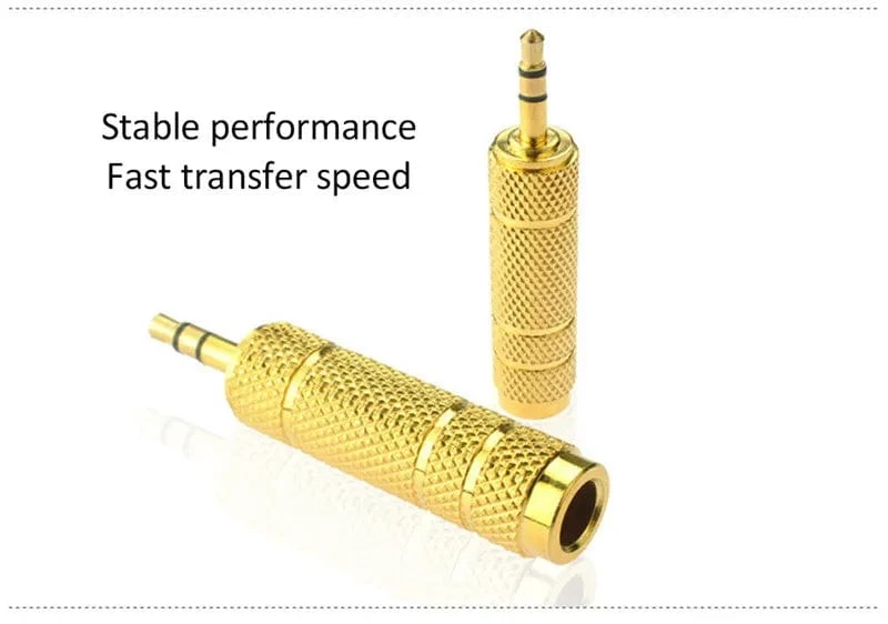 Jack 3.5mm zu 6.5mm Audio Adapter 3 Pole AUX Konverter 6.35 zu 3.5 Adaptador Männlich Weamale Stecker Verbraucher Elektronik