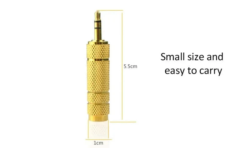 Jack 3.5mm zu 6.5mm Audio Adapter 3 Pole AUX Konverter 6.35 zu 3.5 Adaptador Männlich Weamale Stecker Verbraucher Elektronik