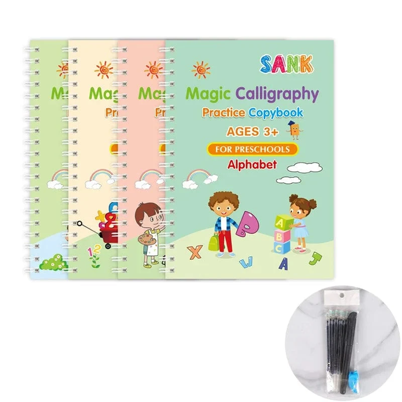 Wiederverwendbares Copybook, Zeichenspielzeug für Kinder, Montessori-Stiftkontrolle, Training, Schreiben, Aufkleber, Lernen, pädagogisches Spielzeug, Kindergeschenk