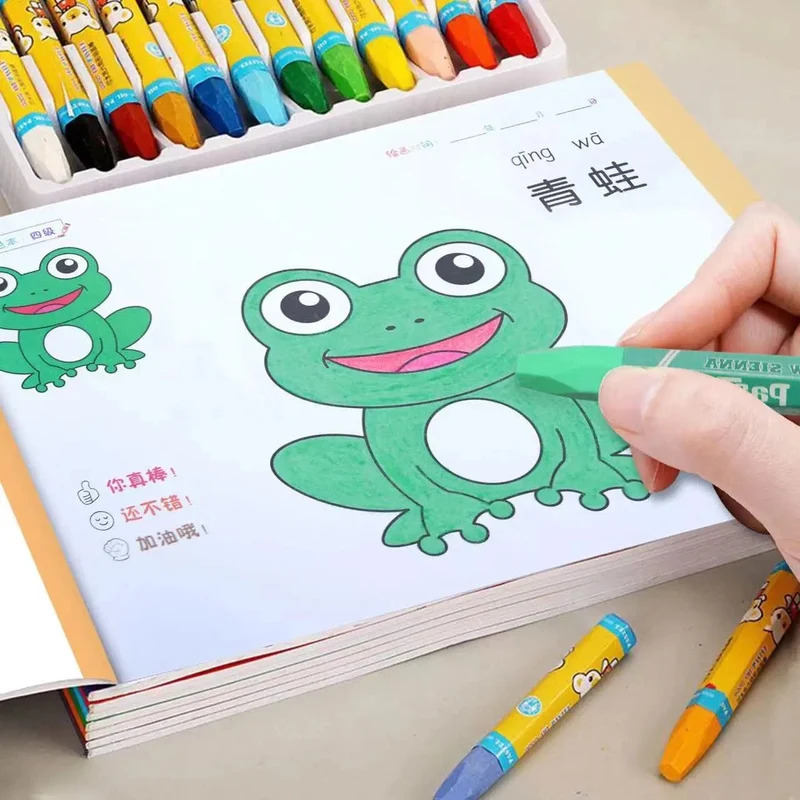 48 Seiten Malbücher für Kinder Lustiges Zeichenbuch Vorschulerziehung Schreibwaren Spielzeug Schritt-für-Schritt-Malen Babygeschenk