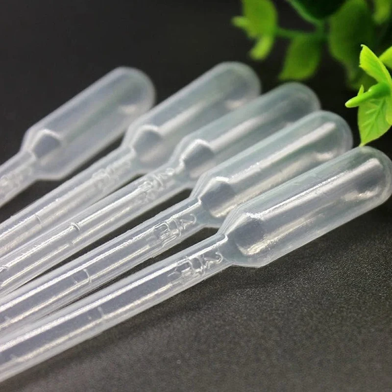 50 Stück Laborpipetten aus Kunststoff, Einweg-Transfer-Pasteurpipetten, Make-up-Tools, Pipette, durchsichtiges Experimentierzubehör für das Labor