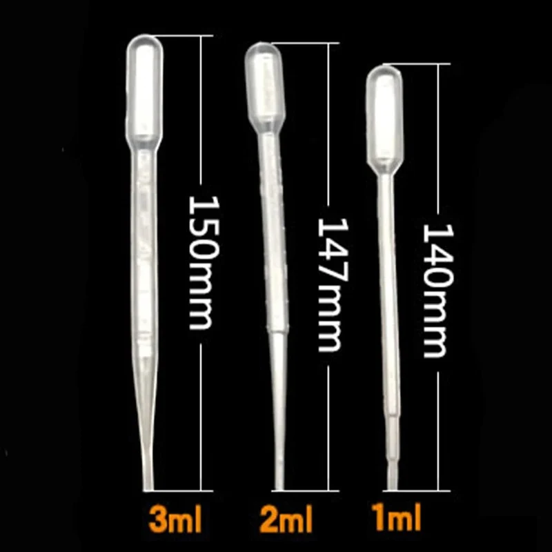 50 Stück Laborpipetten aus Kunststoff, Einweg-Transfer-Pasteurpipetten, Make-up-Tools, Pipette, durchsichtiges Experimentierzubehör für das Labor