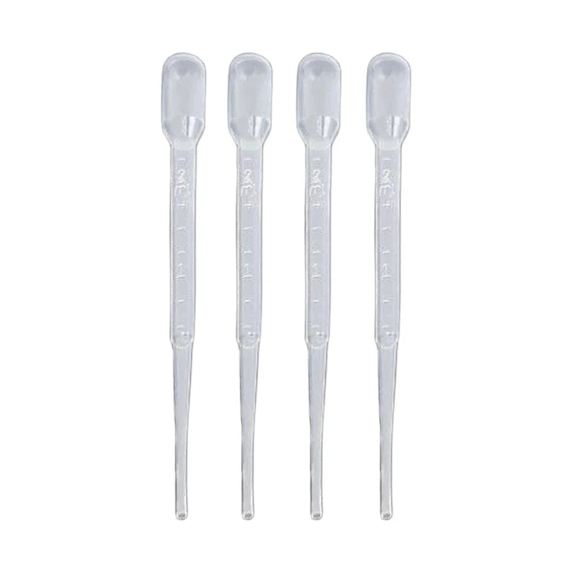50 Stück Laborpipetten aus Kunststoff, Einweg-Transfer-Pasteurpipetten, Make-up-Tools, Pipette, durchsichtiges Experimentierzubehör für das Labor