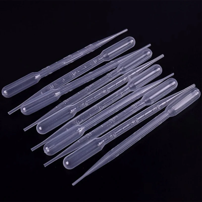 50 Stück Laborpipetten aus Kunststoff, Einweg-Transfer-Pasteurpipetten, Make-up-Tools, Pipette, durchsichtiges Experimentierzubehör für das Labor