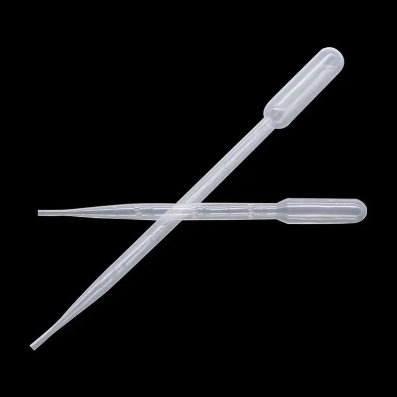 100 Stücke 0.2/0.5/1/2/3/5/10 ML Laborpipette Kunststoff Einweg graduierte Pasteurpipette Dropper Polyethylen Makeup Tools