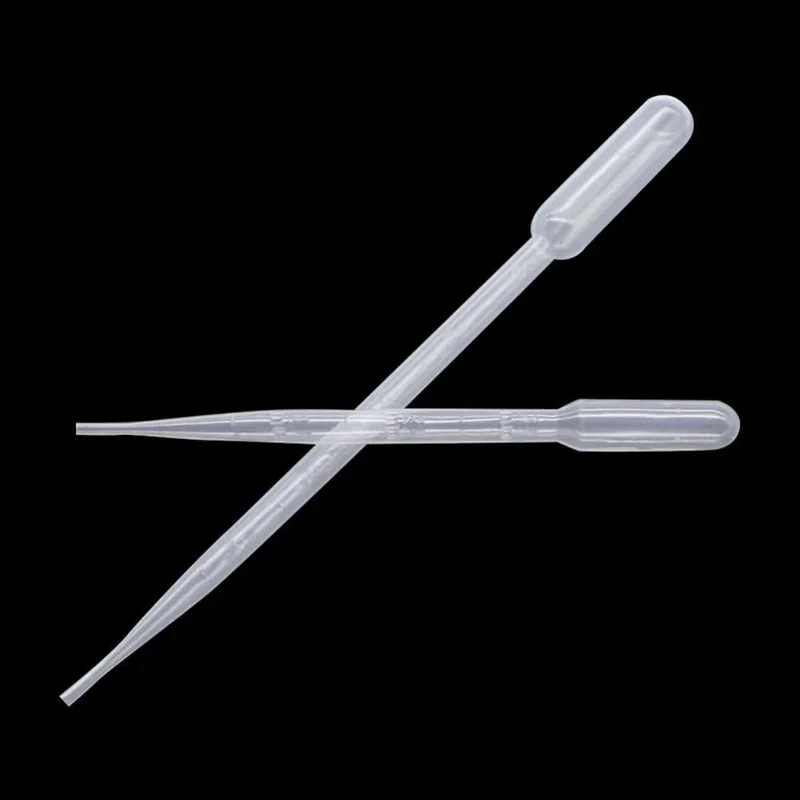 100 Stücke 0.2/0.5/1/2/3/5/10 ML Laborpipette Kunststoff Einweg graduierte Pasteurpipette Dropper Polyethylen Makeup Tools
