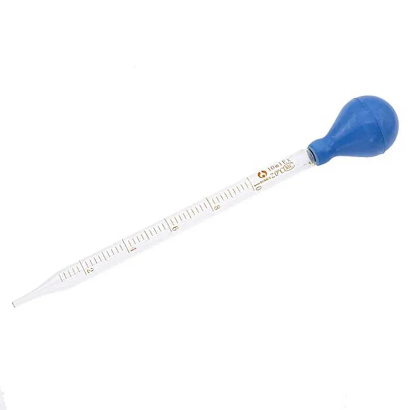 5ml/10ml Glas Skala Linie Dropper Pipette Labor Dropper Messung Dropping Pipette Blau Gummi Kopf Pipetten Messung