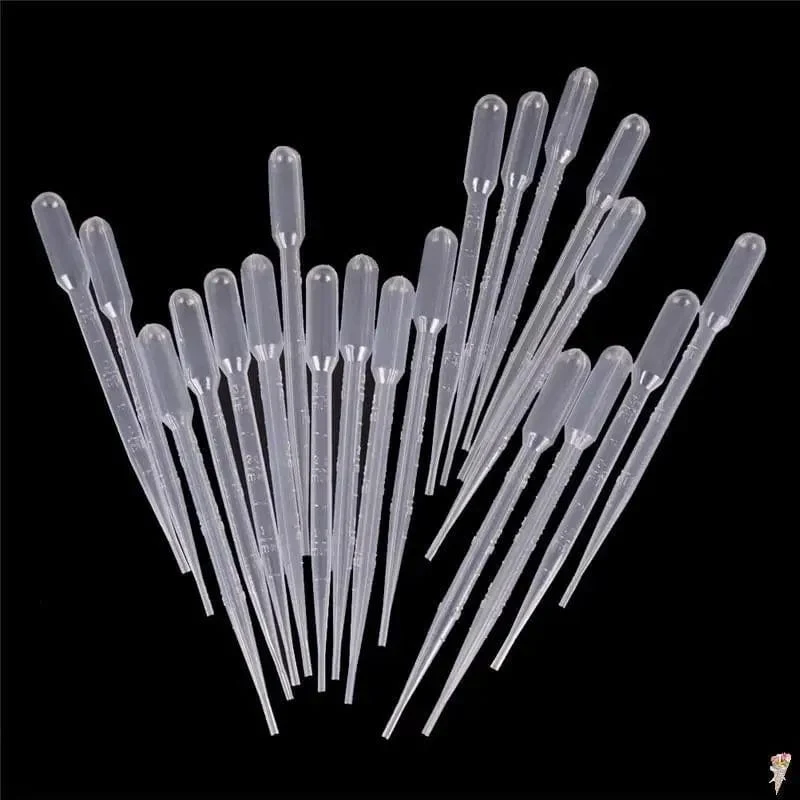 10/20 STK Transferpipetten 3 ml Transparente Kunststoffpipetten Einweg Sichere Augenpipette Transfer Messpipetten Laborbedarf