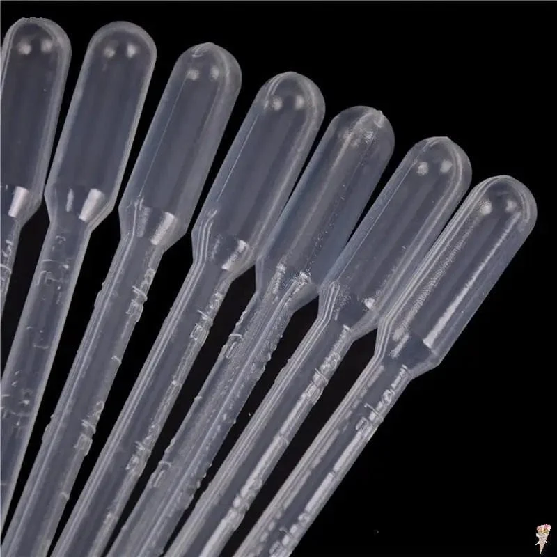 10/20 STK Transferpipetten 3 ml Transparente Kunststoffpipetten Einweg Sichere Augenpipette Transfer Messpipetten Laborbedarf