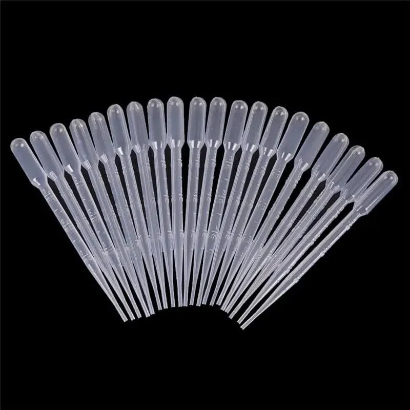 10/20 STK Transferpipetten 3 ml Transparente Kunststoffpipetten Einweg Sichere Augenpipette Transfer Messpipetten Laborbedarf