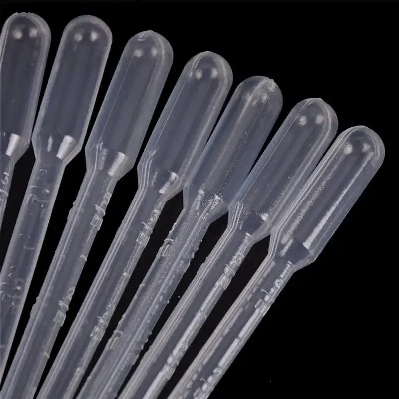 10/20 STK Transferpipetten 3 ml Transparente Kunststoffpipetten Einweg Sichere Augenpipette Transfer Messpipetten Laborbedarf