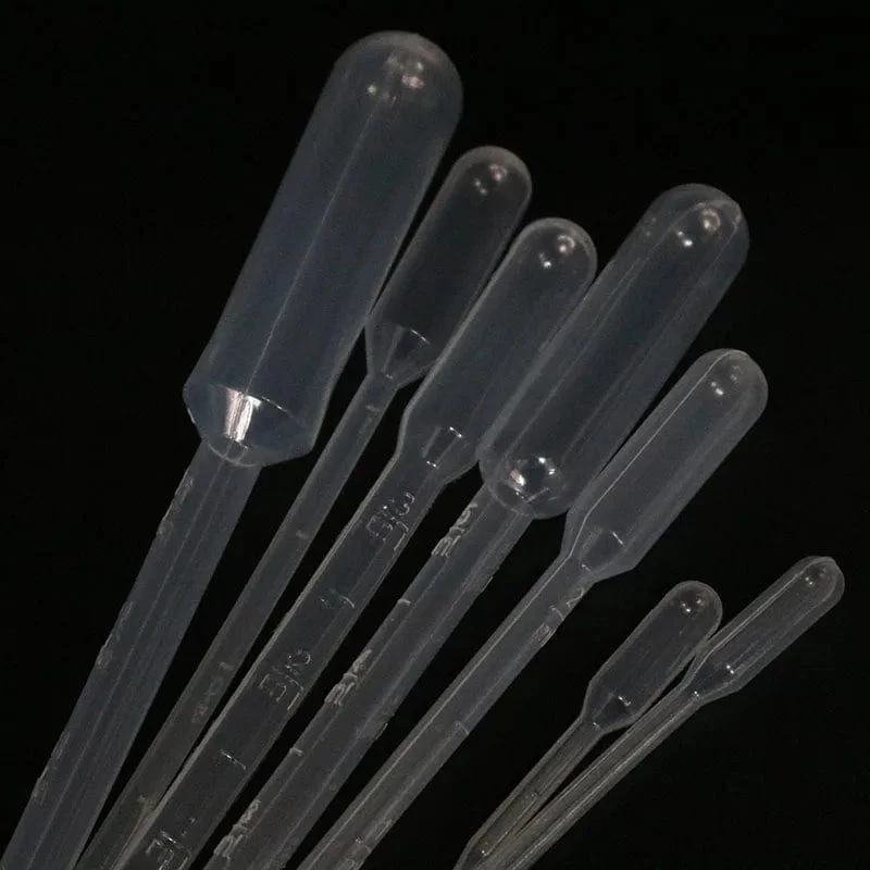 10 Stück 0.2/0.5/1/2/3/5/10ML Laborpipette Kunststoff Einweg Messbehälter Flüssigkeitstropfer Ausrüstung Stroh