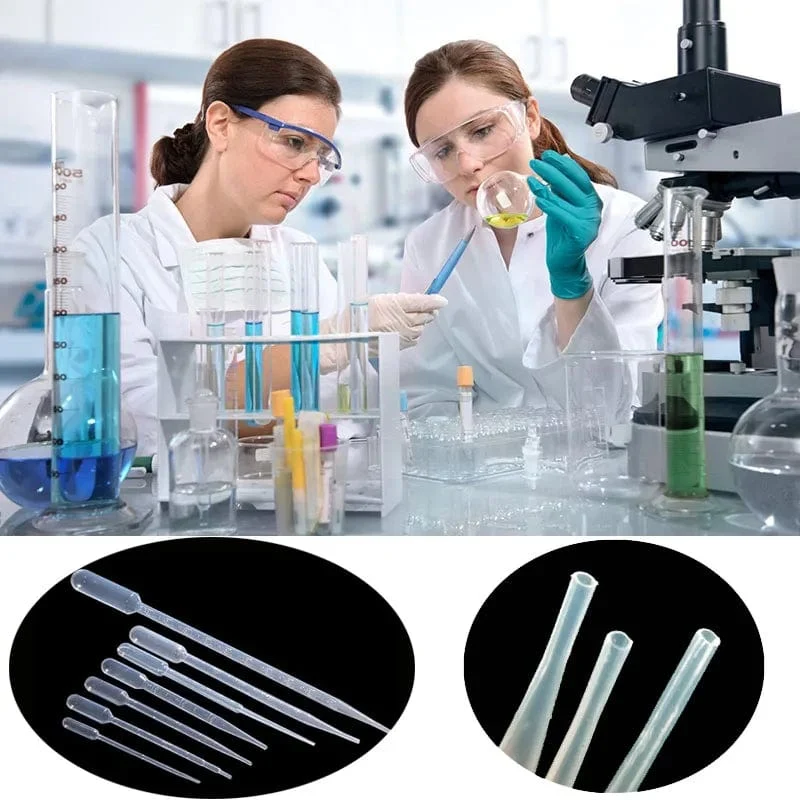 10 Stück 0.2/0.5/1/2/3/5/10ML Laborpipette Kunststoff Einweg Messbehälter Flüssigkeitstropfer Ausrüstung Stroh