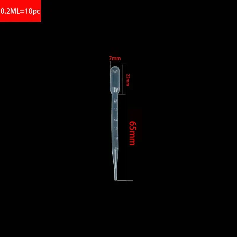 10 Stück 0.2/0.5/1/2/3/5/10ML Laborpipette Kunststoff Einweg Messbehälter Flüssigkeitstropfer Ausrüstung Stroh