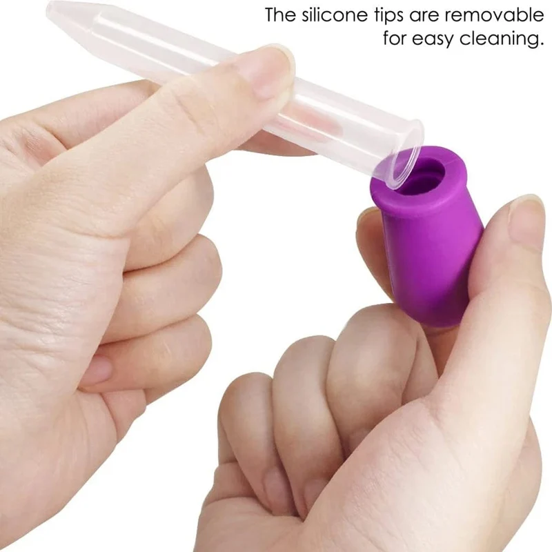 5ml kleine Silikon-Kunststoff-Pipette Dropper Fütterung Medizin Flüssigkeit Auge Ohr Pipette Dropper Schule Labor Experiment liefert