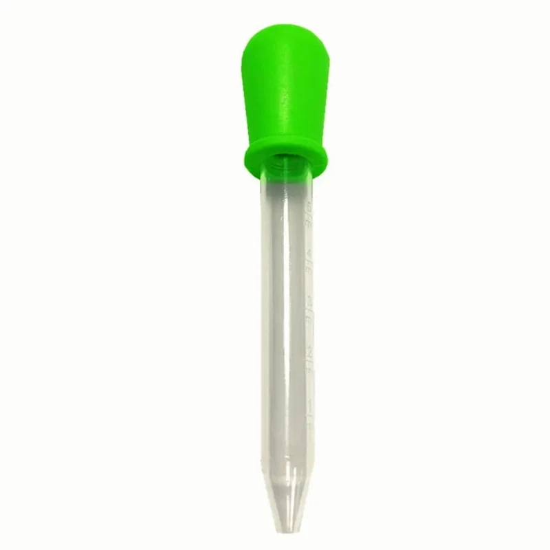 5ml kleine Silikon-Kunststoff-Pipette Dropper Fütterung Medizin Flüssigkeit Auge Ohr Pipette Dropper Schule Labor Experiment liefert