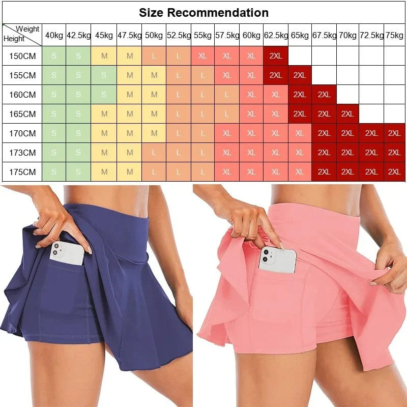 Cloud Hide Tennisröcke für Damen, Sport, Golf, Faltenrock, Fitness-Shorts, hohe Taille, sportlich, schnelltrocknend, Laufshorts, Sport-Skort