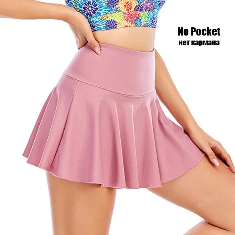 Cloud Hide Tennisröcke für Damen, Sport, Golf, Faltenrock, Fitness-Shorts, hohe Taille, sportlich, schnelltrocknend, Laufshorts, Sport-Skort