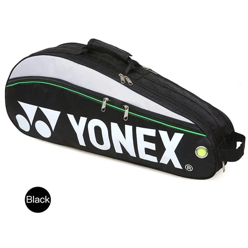 YONEX Original Badminton-Tasche für maximal 3 Schläger mit Schuhfach, Federball-Schläger-Sporttasche für Männer oder Frauen 9332bag