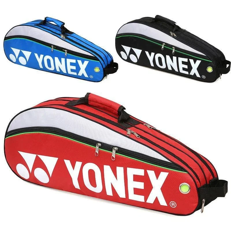 YONEX Original Badminton-Tasche für maximal 3 Schläger mit Schuhfach, Federball-Schläger-Sporttasche für Männer oder Frauen 9332bag