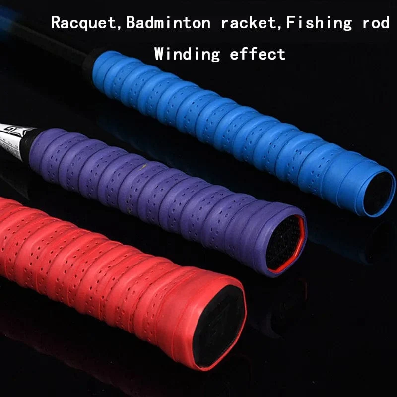6 Farben Marke Anti-Rutsch-Schlägergriff Badminton Overgrips Schweißband Outdoor-Sportzubehör Tennisband Handgriffe