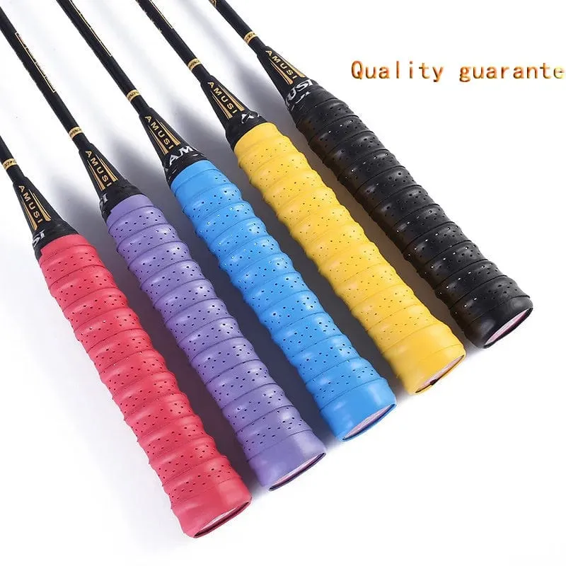 6 Farben Marke Anti-Rutsch-Schlägergriff Badminton Overgrips Schweißband Outdoor-Sportzubehör Tennisband Handgriffe