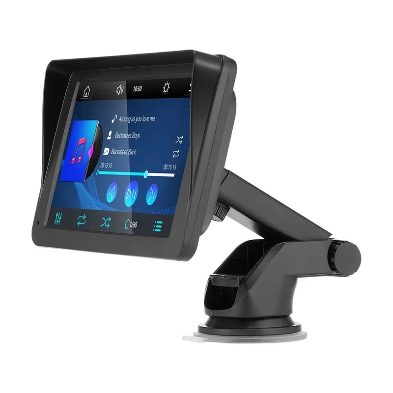 Tragbares Autoradio, Multimedia-Video-Player, kabellos, CarPlay, Android Auto, 7-Zoll-Touchscreen, mit AUX-FM für Rückfahrkamera
