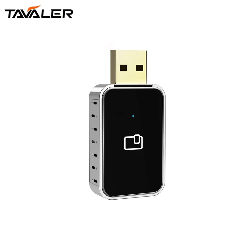 MINI Wireless Carplay 2-in-1-Adapter, automatisch verkabelt mit Wireless Carplay Android Auto USB AI Box Plug & Play, geeignet für OEM-Autos