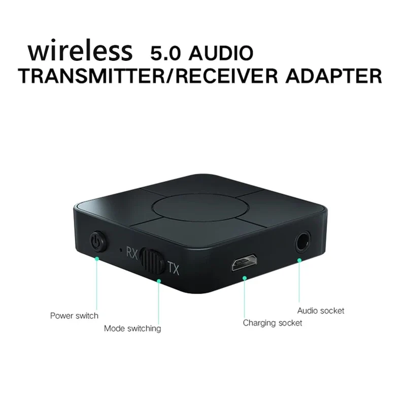 Audio Sender Empfänger Bluetooth-kompatibel 5.0 RCA Drahtlose Musik Audio Adapter mit Mic für PC TV Auto Intelligente System